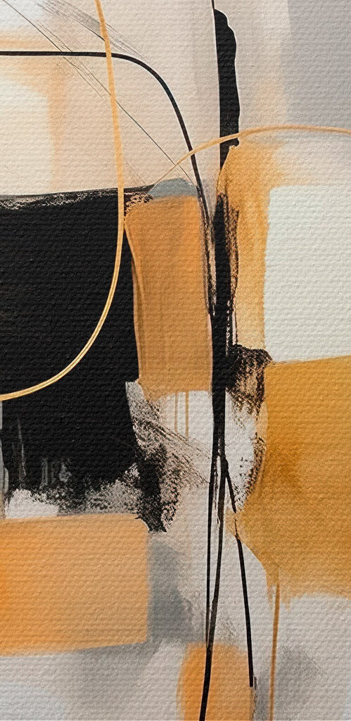 Two paintings of different colors