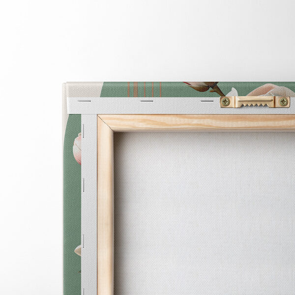 Magnolia blooms in soft pastel tones