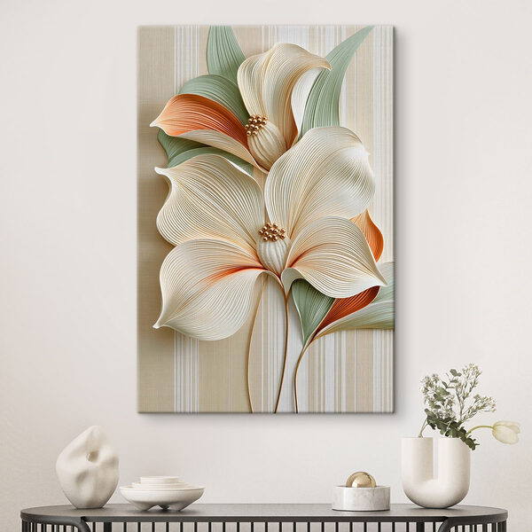 Beautiful floral design with soft colors