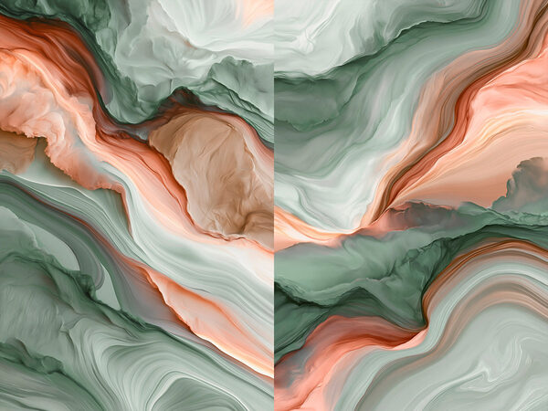 Flowing colors in harmonious waves