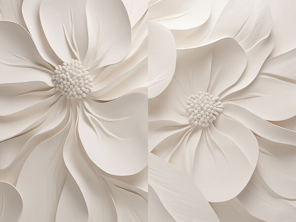 Collage of white flowers