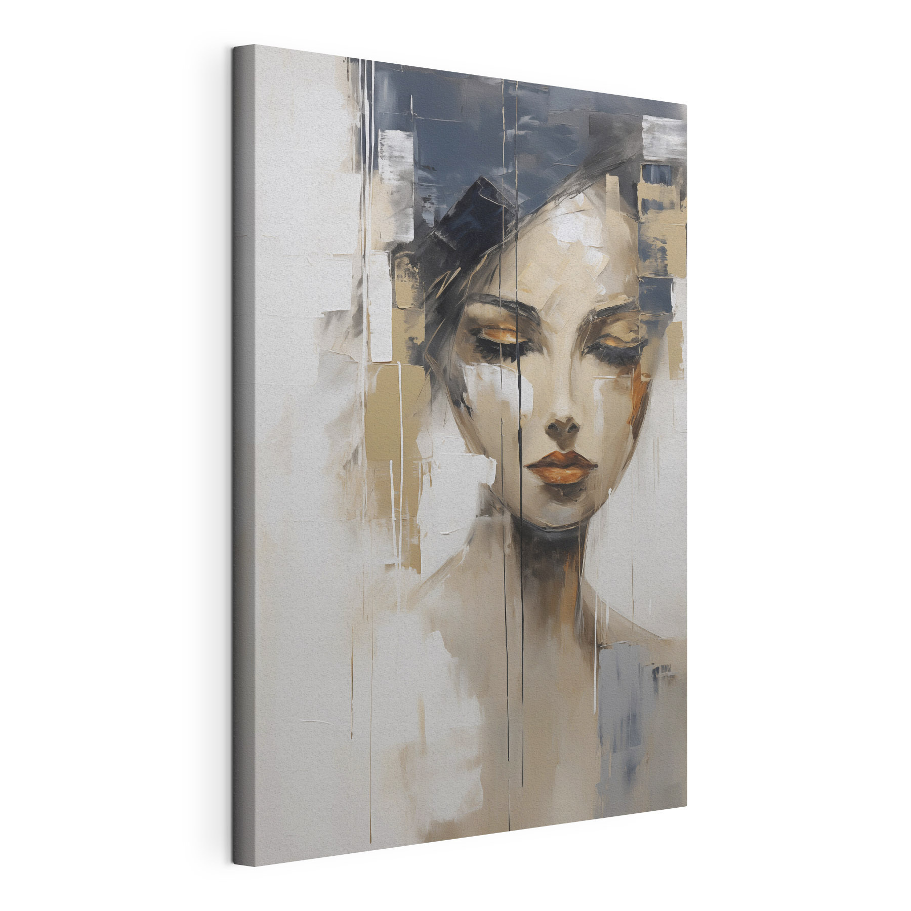 Painting of a woman's face