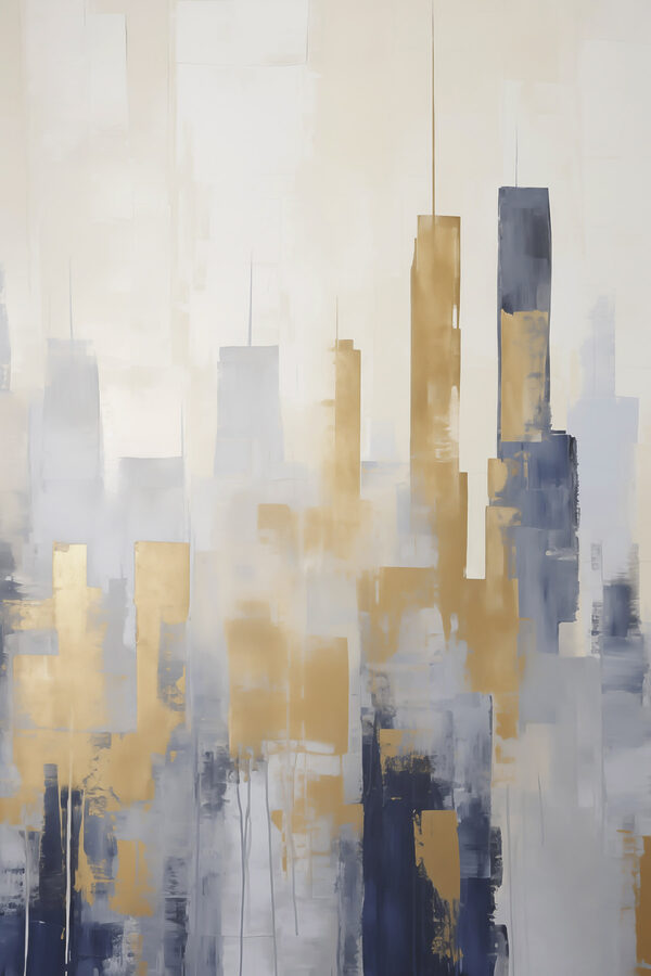 Painting of a city