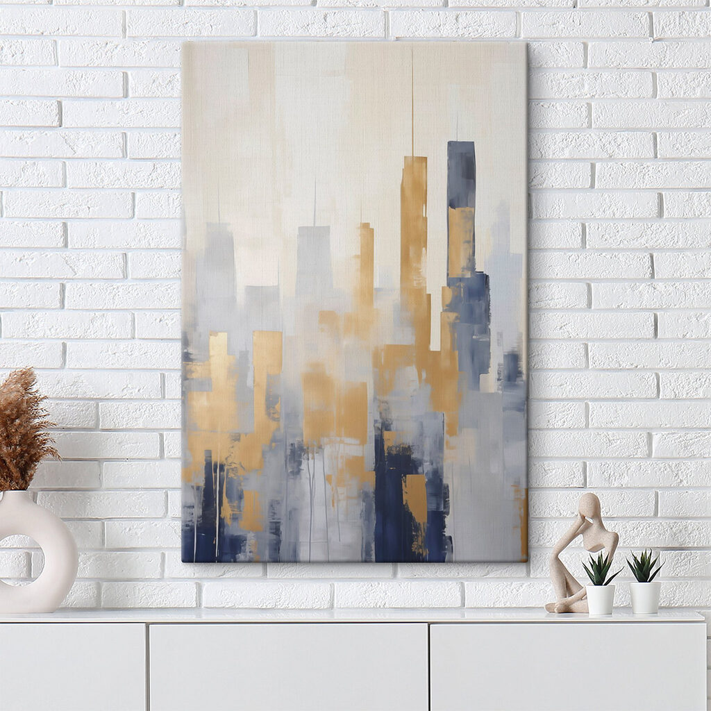 Painting of a city