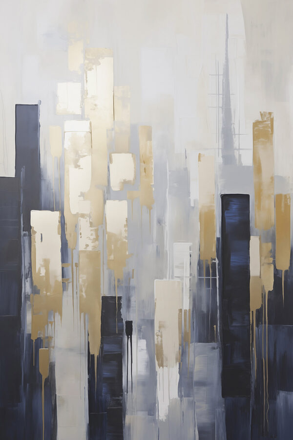 Painting of a city