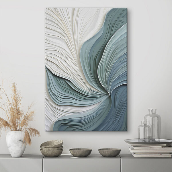 Gentle waves of paper art