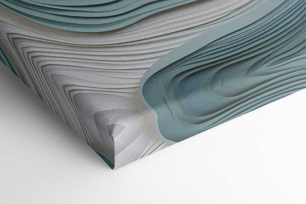 Gentle waves of paper art