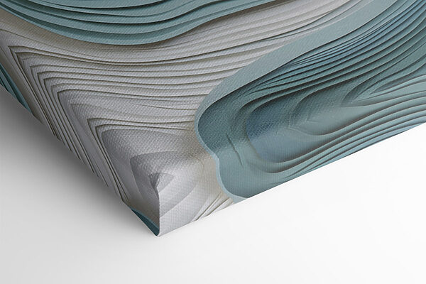Gentle waves of paper art