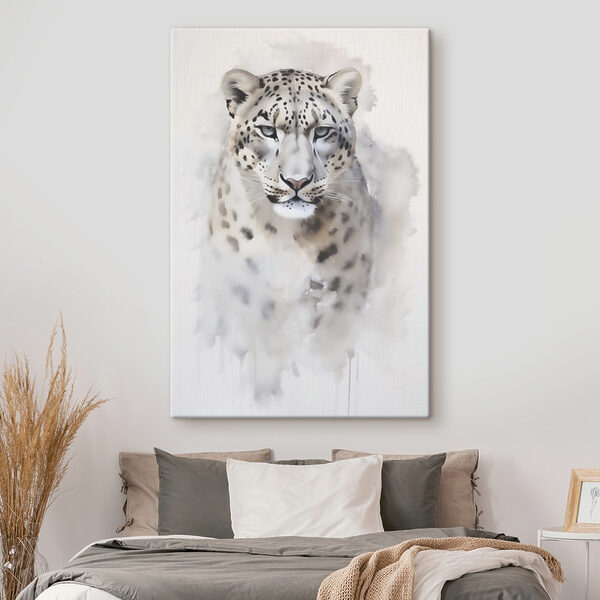 Majestic feline in soft hues