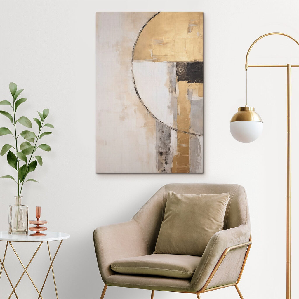 Painting of a circle and a circle