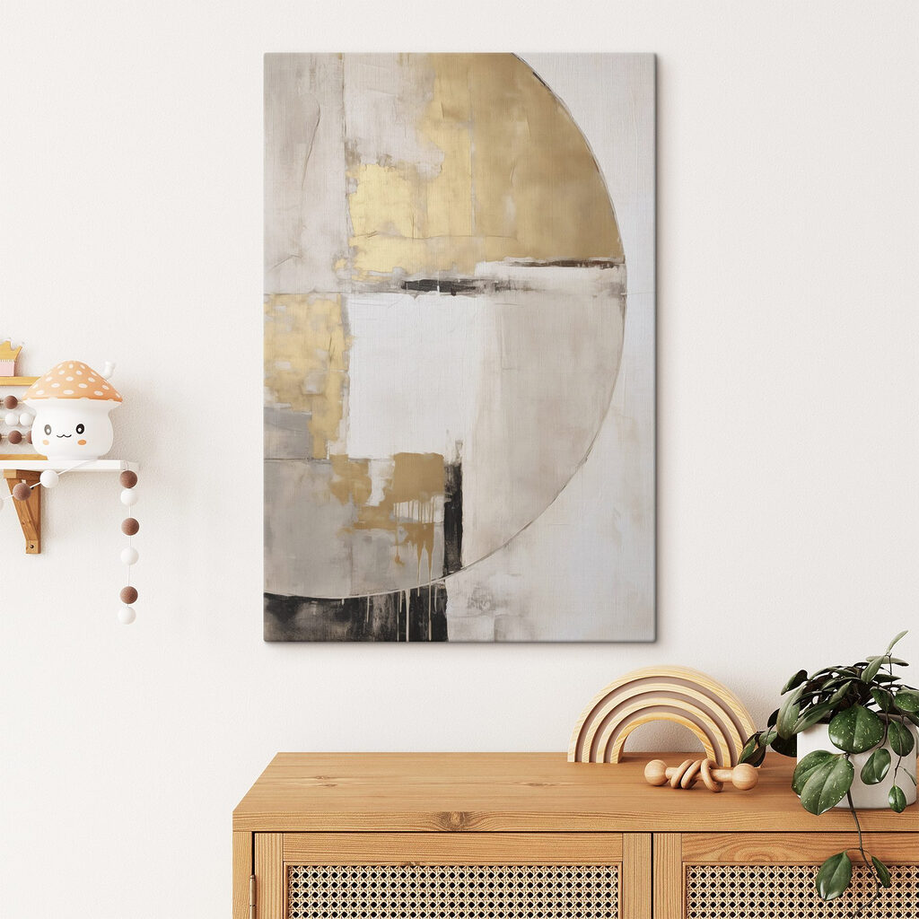 Abstract elegance in soft hues