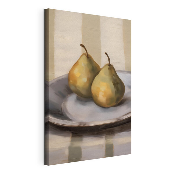 Pair of pears on a plate