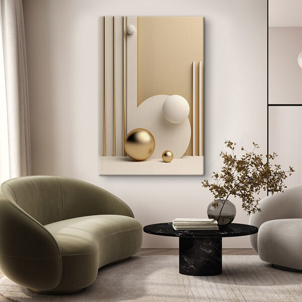 Soft shapes in warm tones