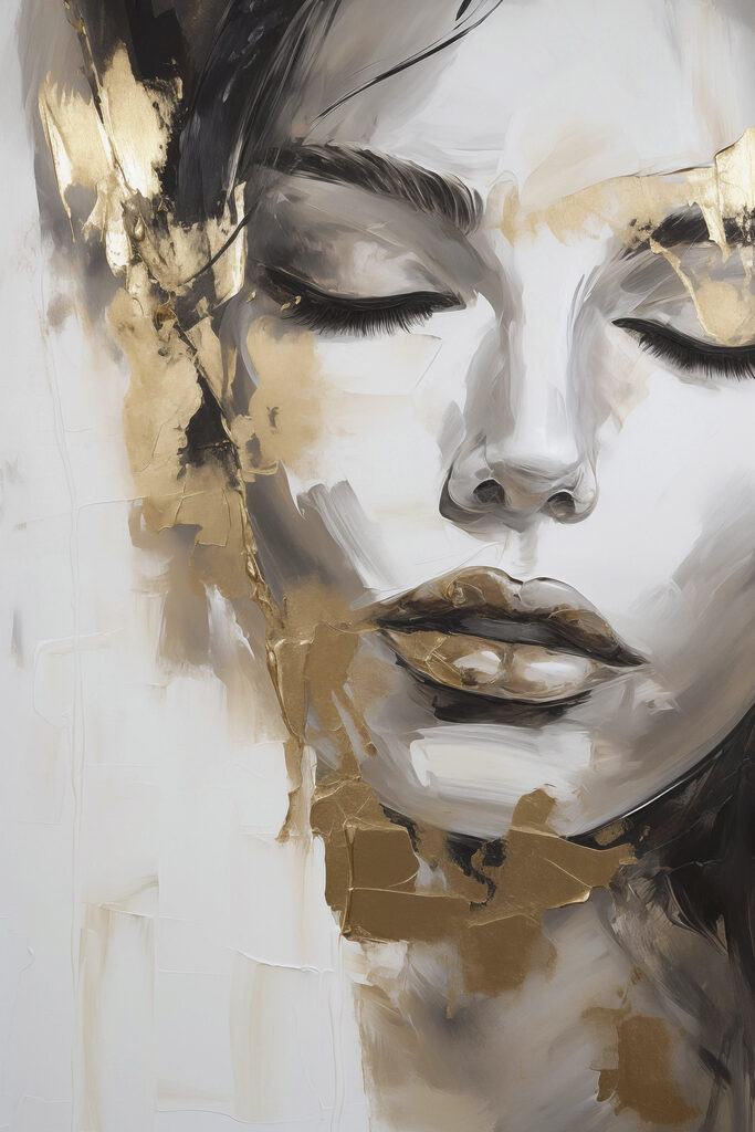 Serene beauty captured in abstract art