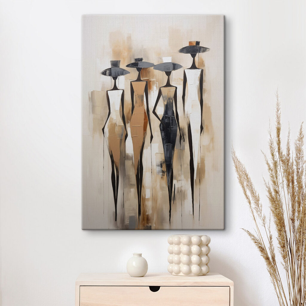 Painting of women in different colors