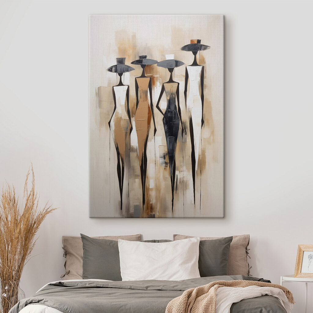 Painting of women in different colors
