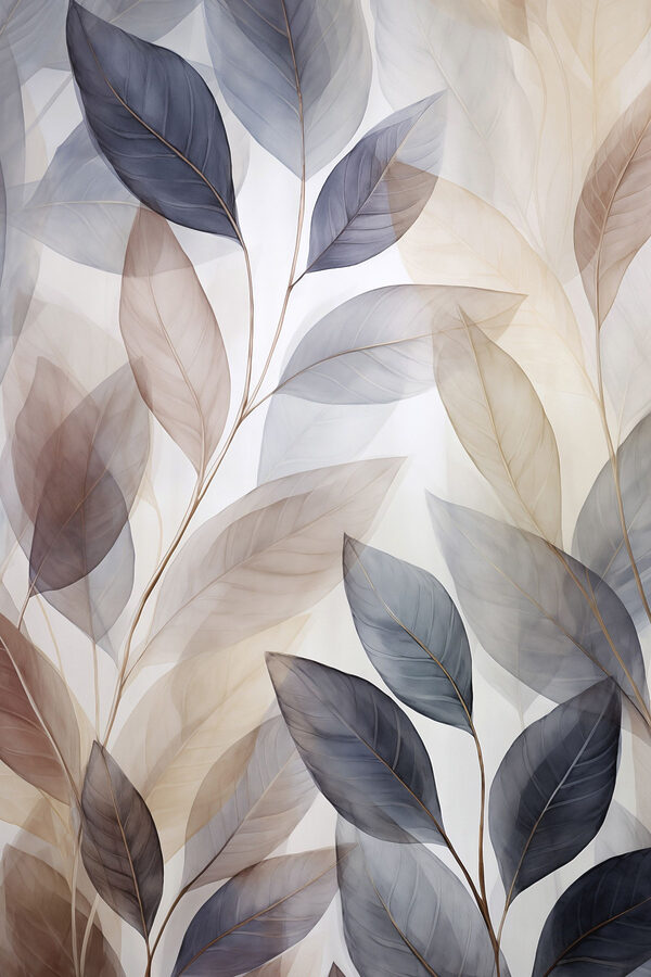 Elegant leaves in soft tones Elegant leaves in soft tones
