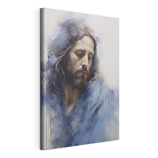 Painting of a man with long hair