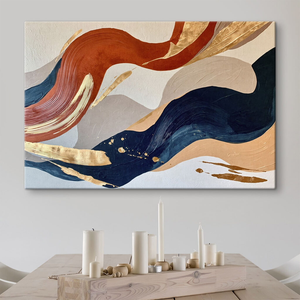 Colorful waves of artistic expression