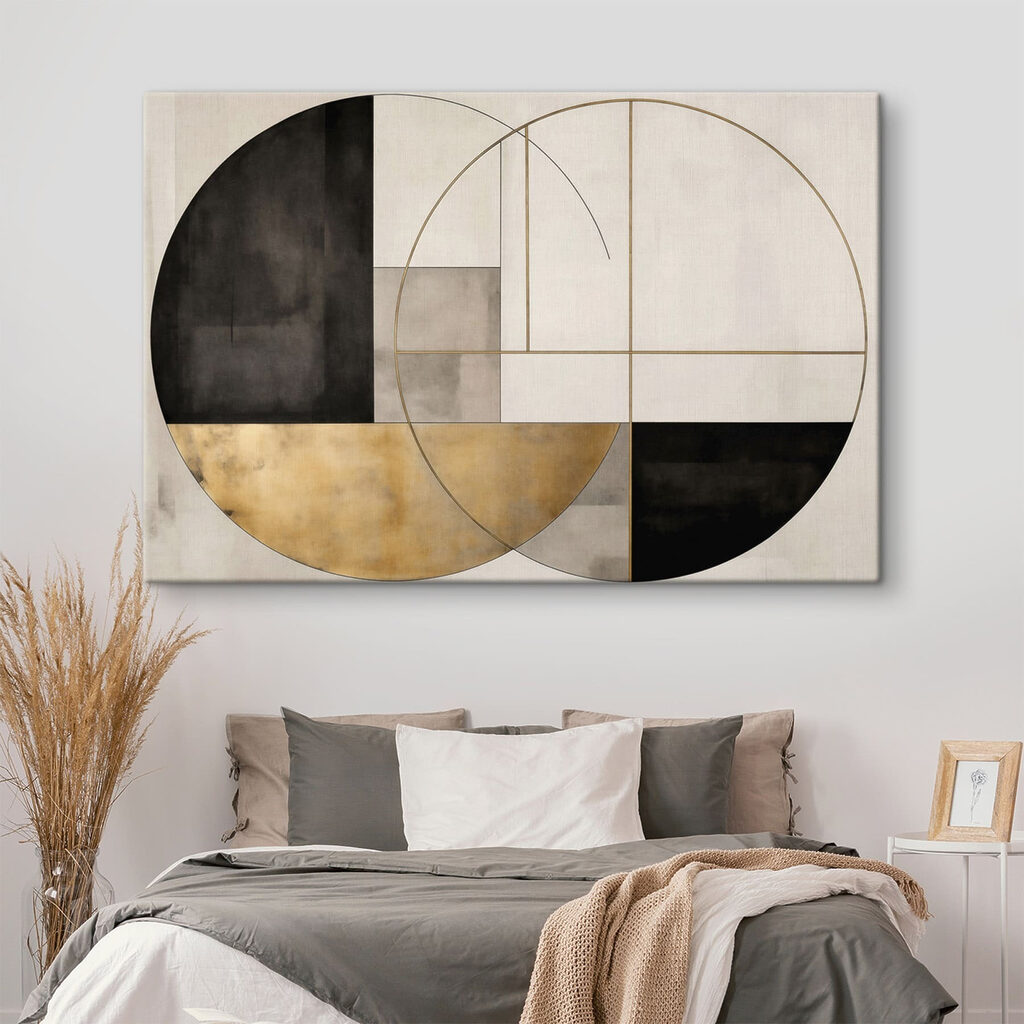 Painting of a circle and a circle
