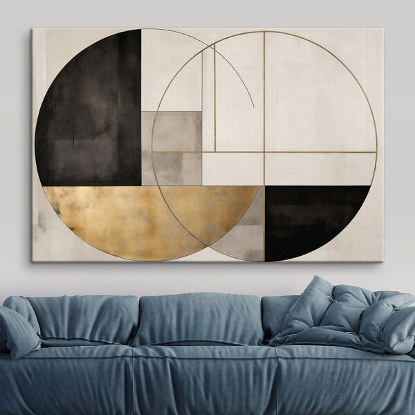 Painting of a circle and a circle