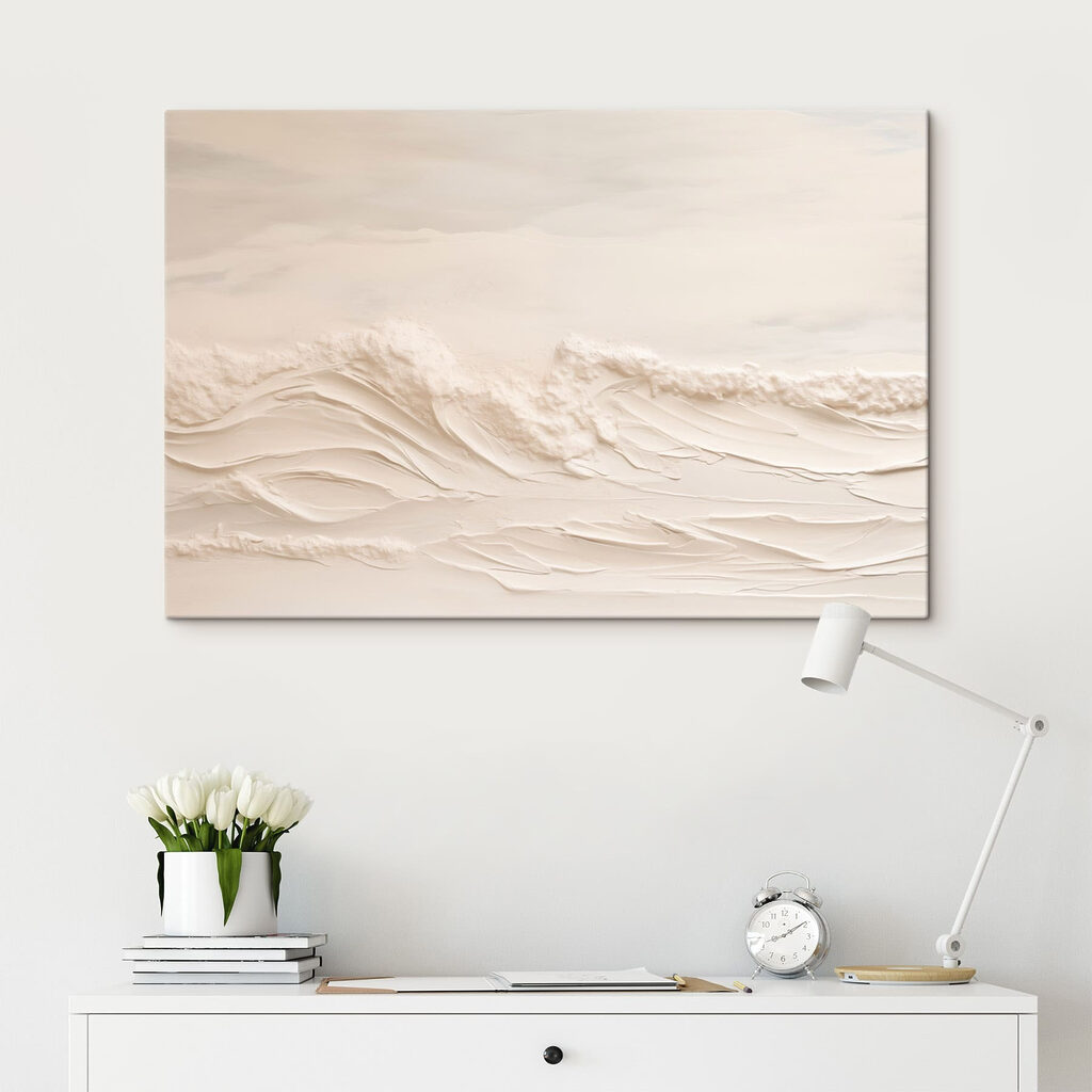 White sand with waves White sand with waves
