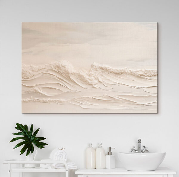 White sand with waves White sand with waves