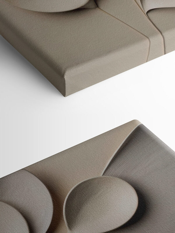 Group of white spoons