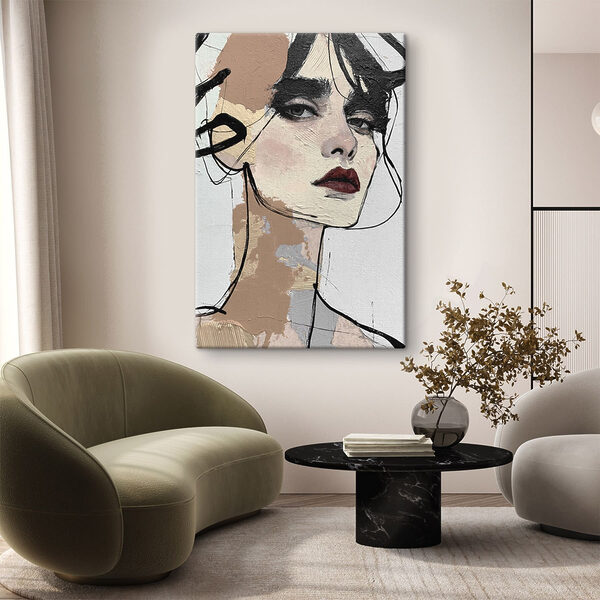 Painting of a woman Painting of a woman