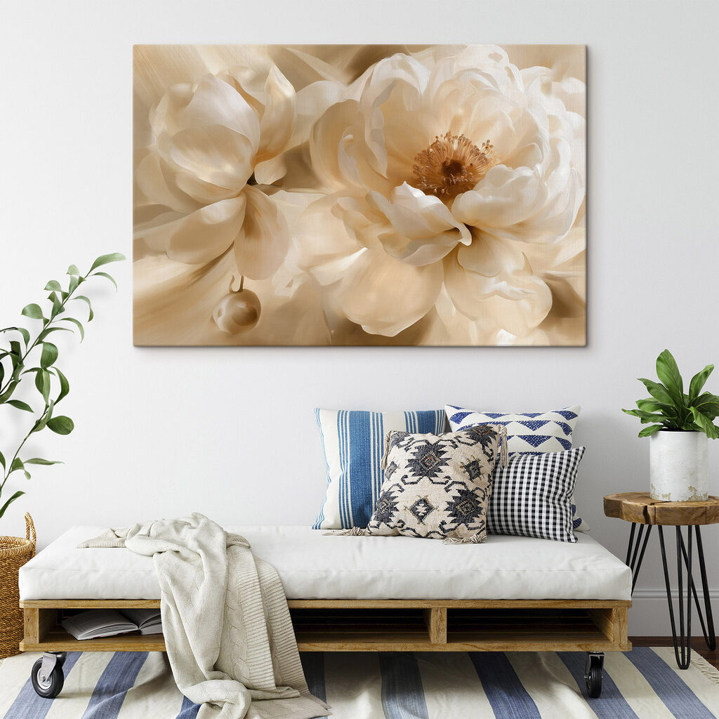 Delicate blooms in soft hues