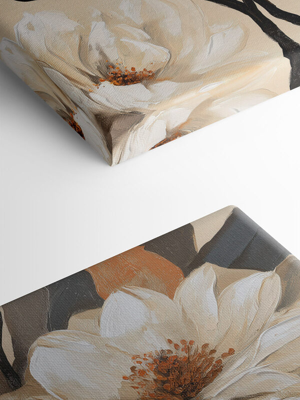 Painting of white flowers