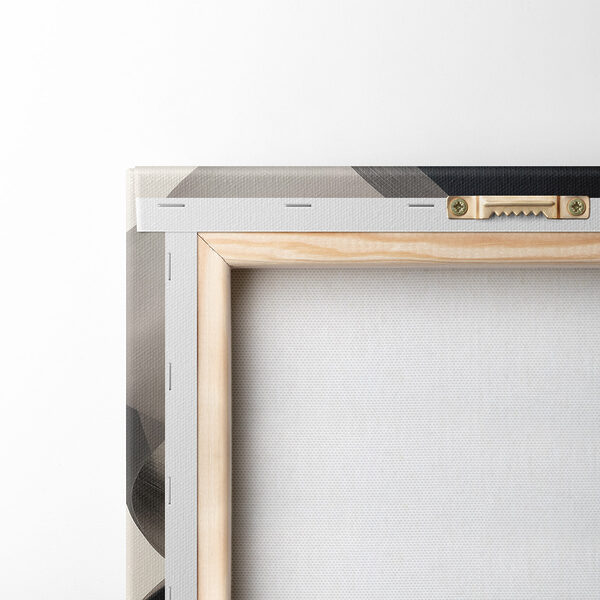 Black and white image of two faces Black and white image of two faces