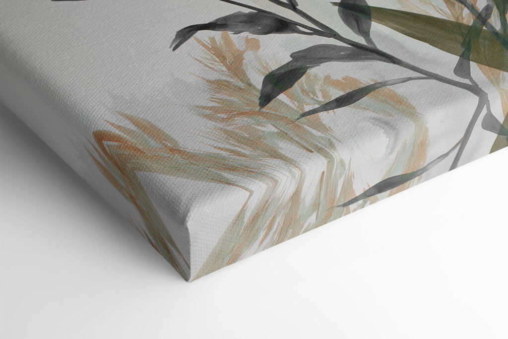 Painting of plants with leaves