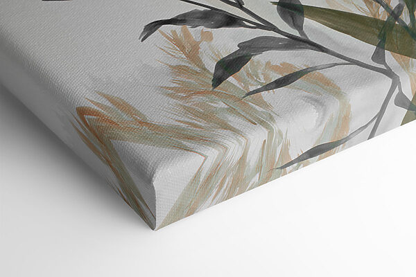 Painting of plants with leaves