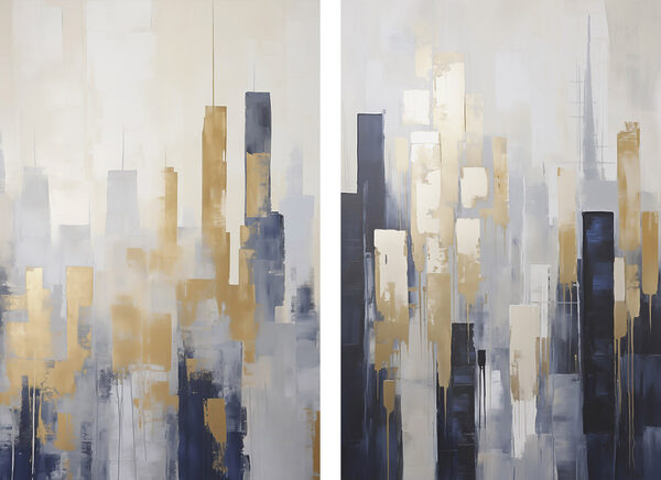 Painting of a city