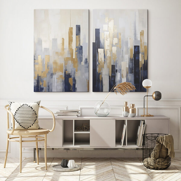 Painting of a city