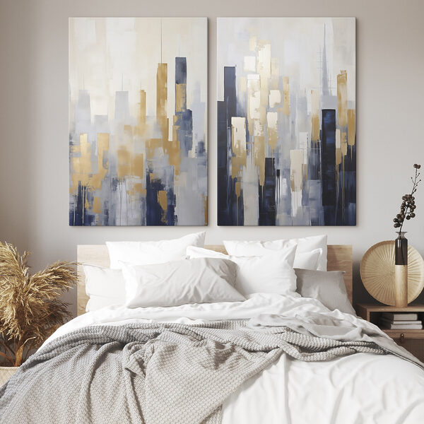 Painting of a city