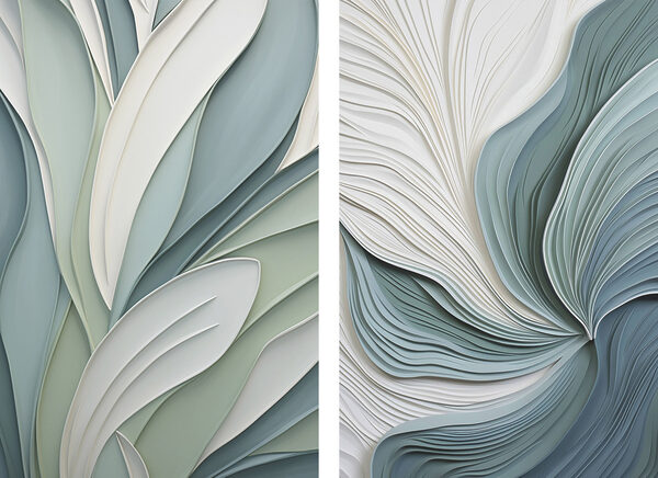 Soft curves in serene colors