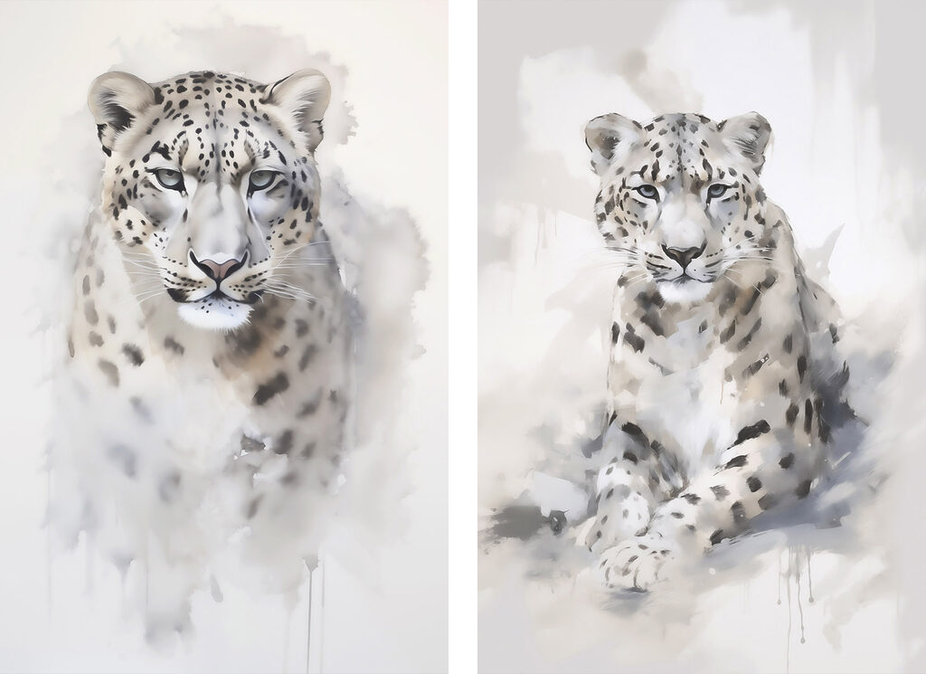 Painting of a leopard