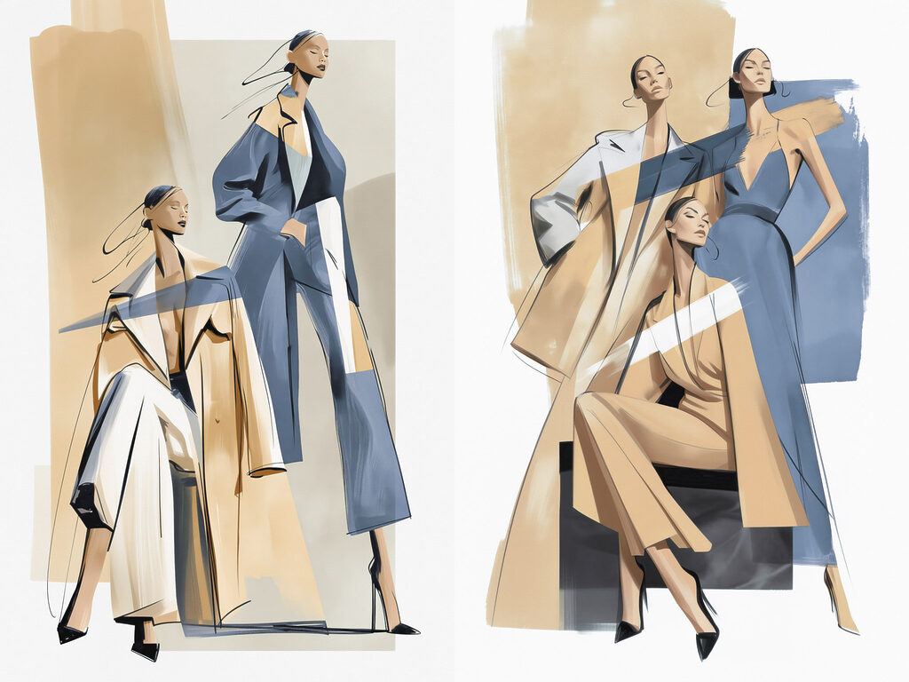 Collage of women in different outfits