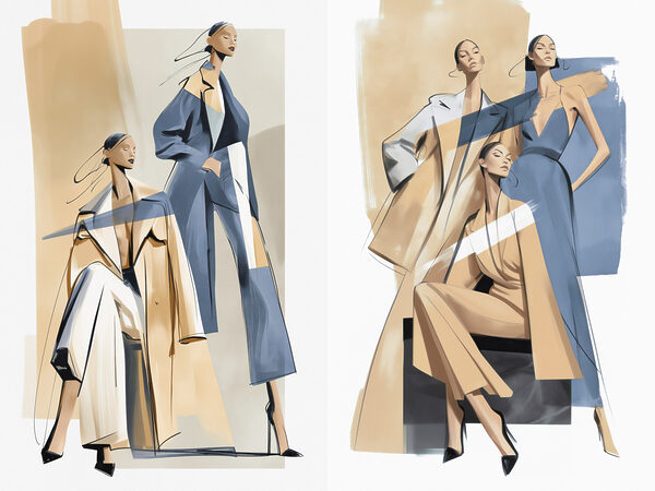 Collage of women in different outfits