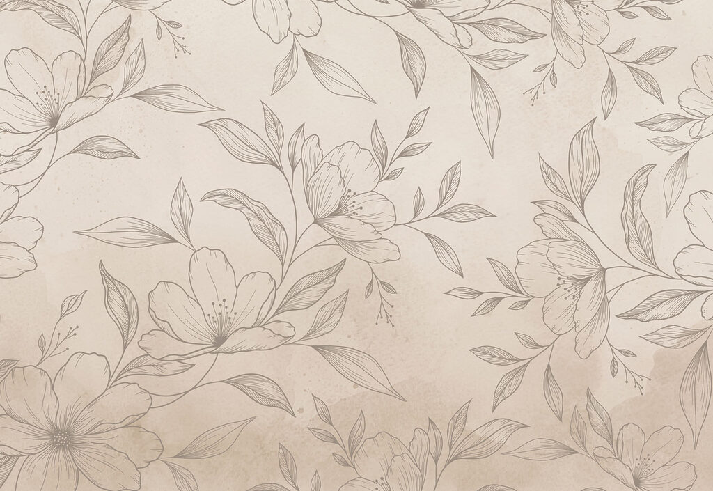 Delicate floral design on soft background