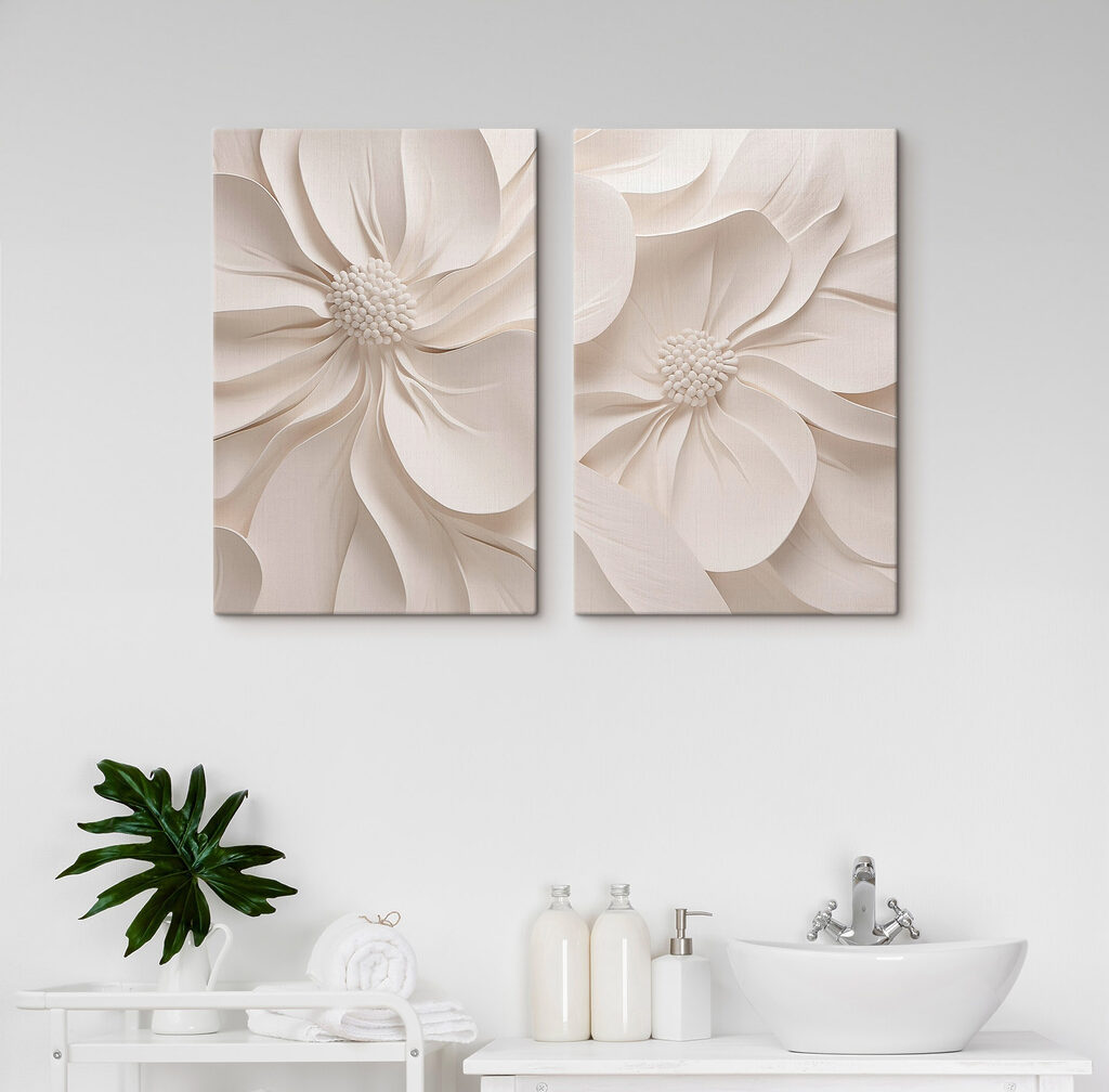 Collage of white flowers