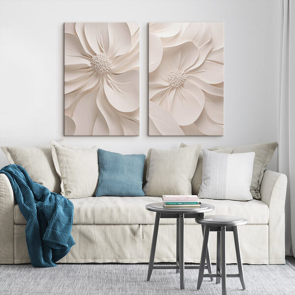 Collage of white flowers