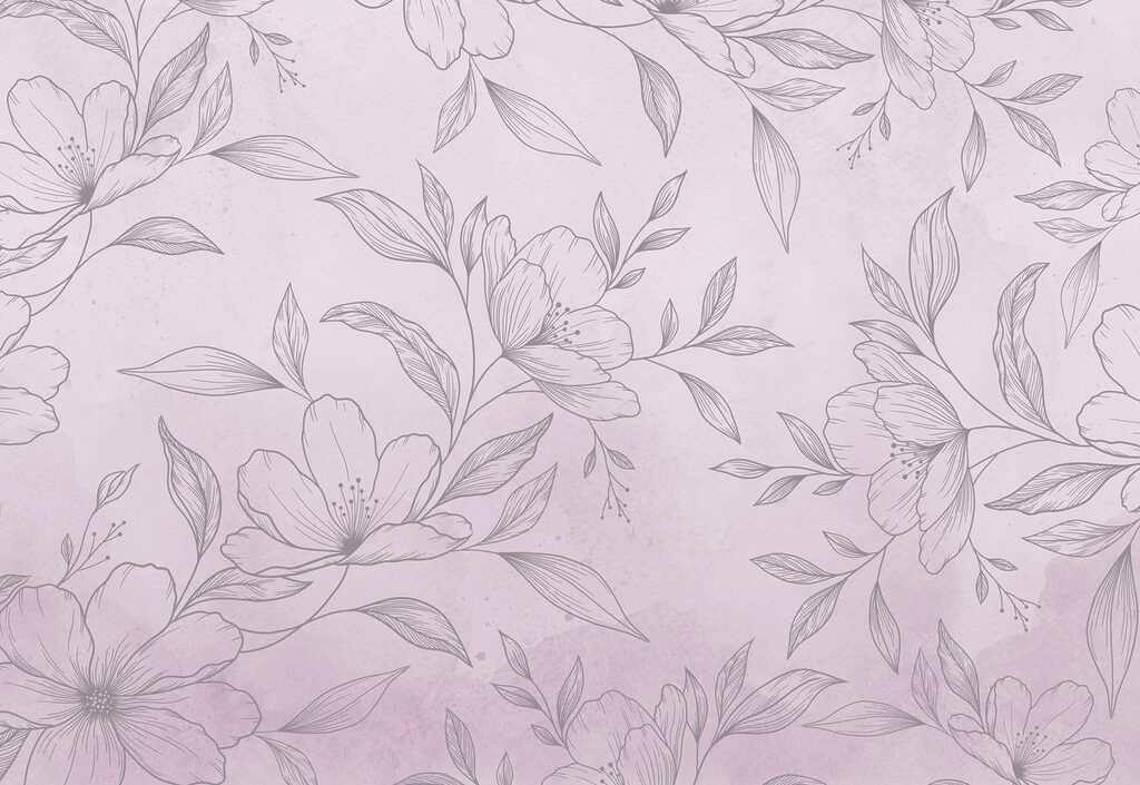 Delicate florals in soft hues