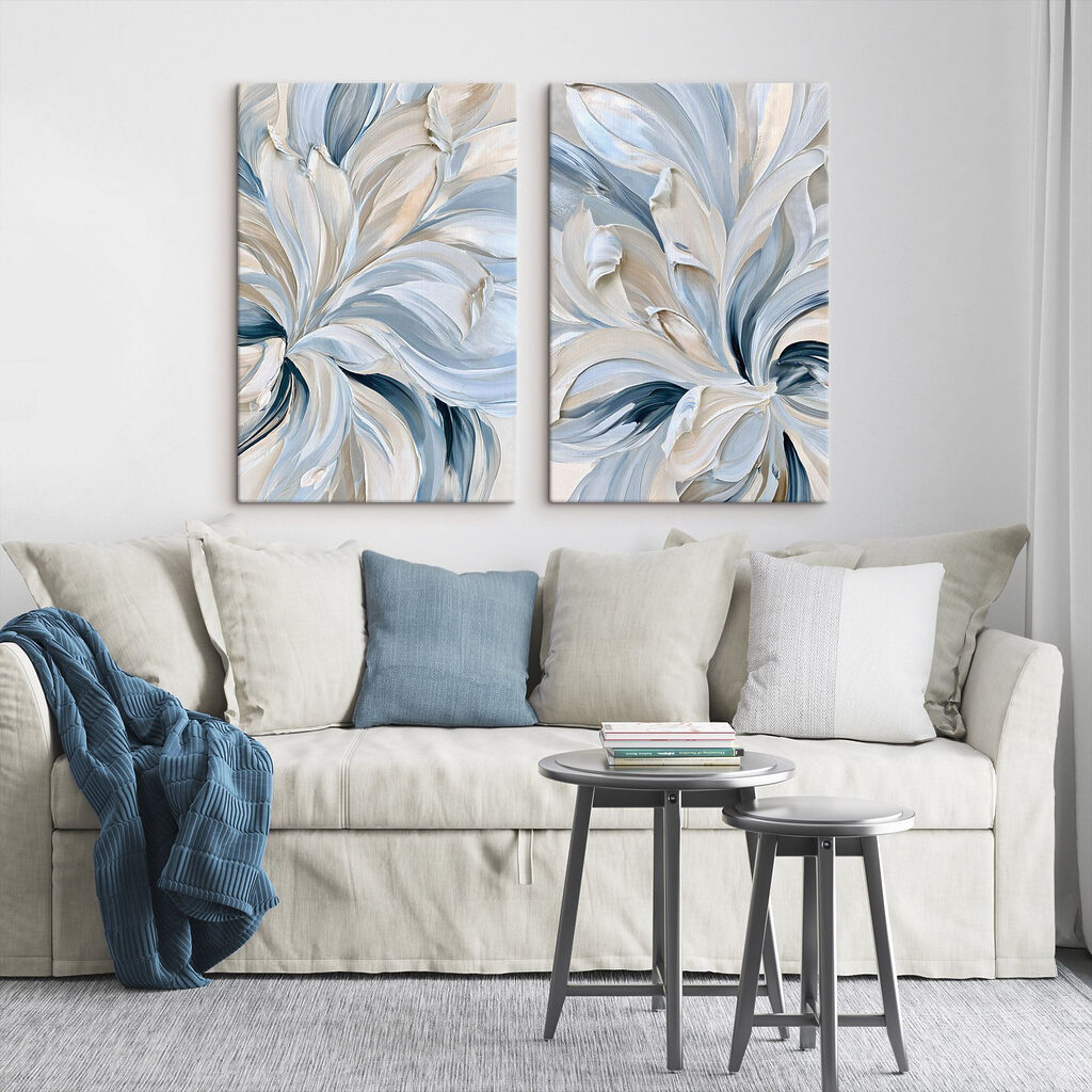- Swirling soft shades of blue - Swirling soft shades of blue