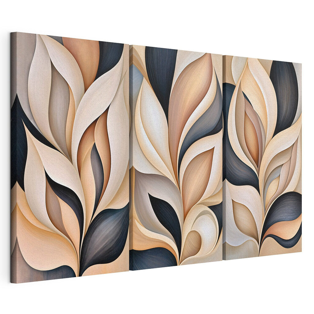 Flowing forms in soft hues