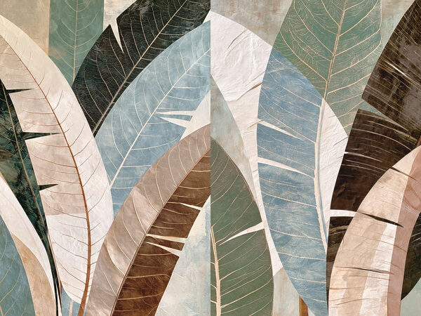 Natural hues in elegant leaf design
