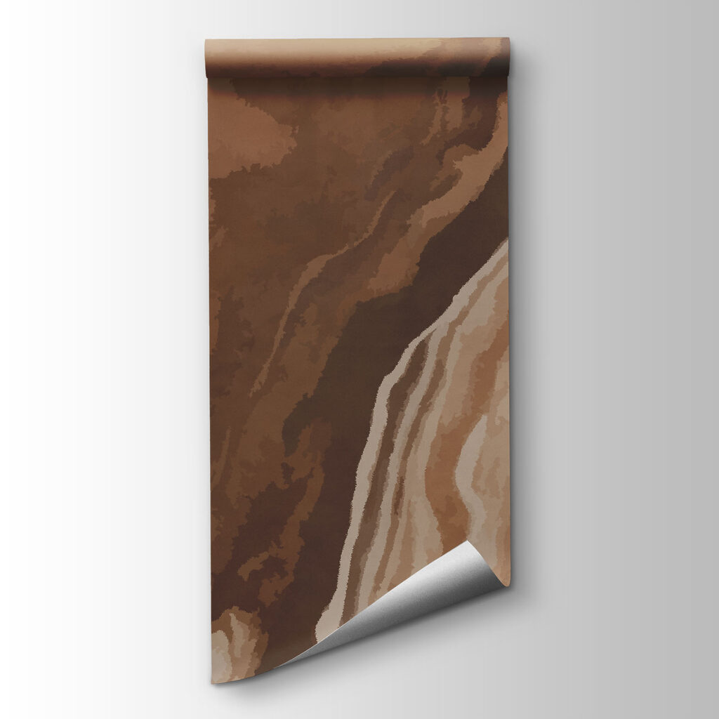 Organic swirls in warm hues