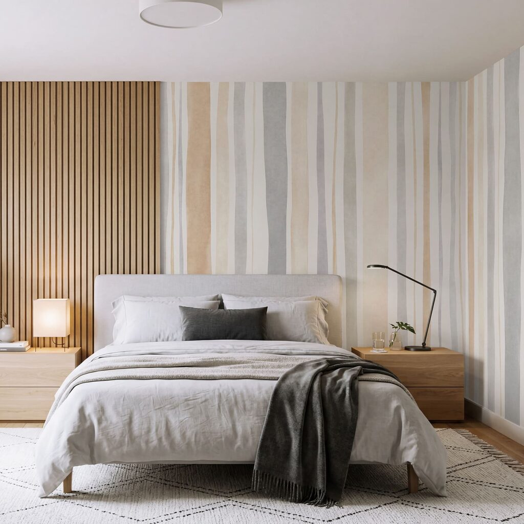 Fotótapéta Elegáns, semleges színű csíkok modern terekhez (Cikkszám: t01134) Fotótapéta Elegáns, semleges színű csíkok modern terekhez (Cikkszám: t01134)